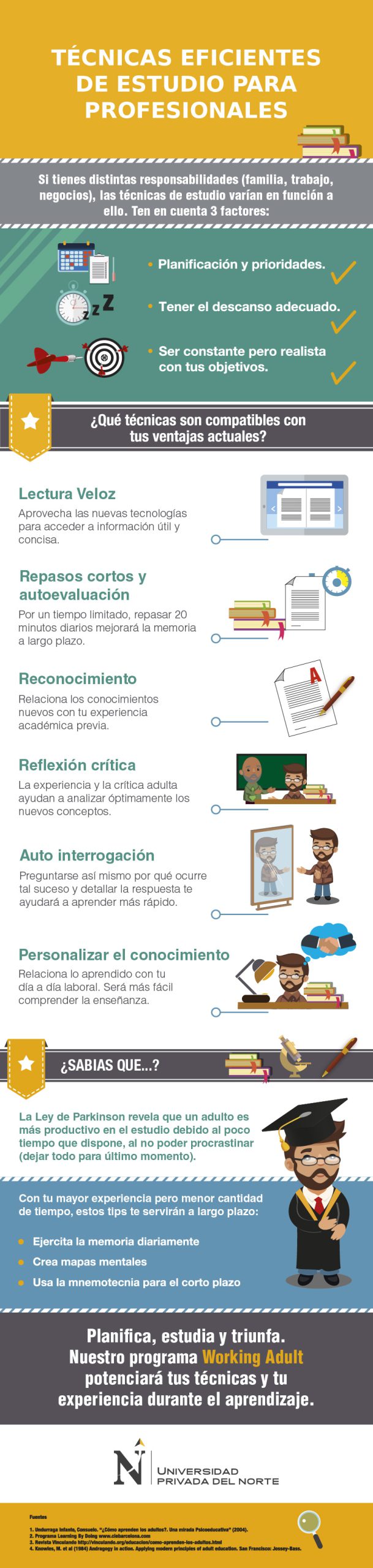 técnicas de estudio working adult
