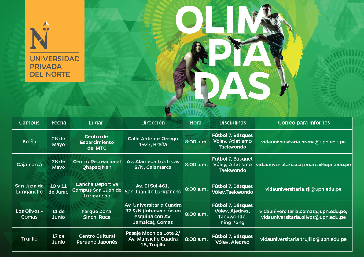olimpiadas de pregrado tradicional 2017