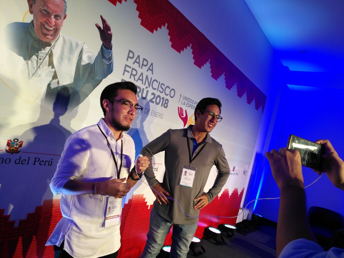 comunicadores upn cubrieron visita del papa francisco a trujillo