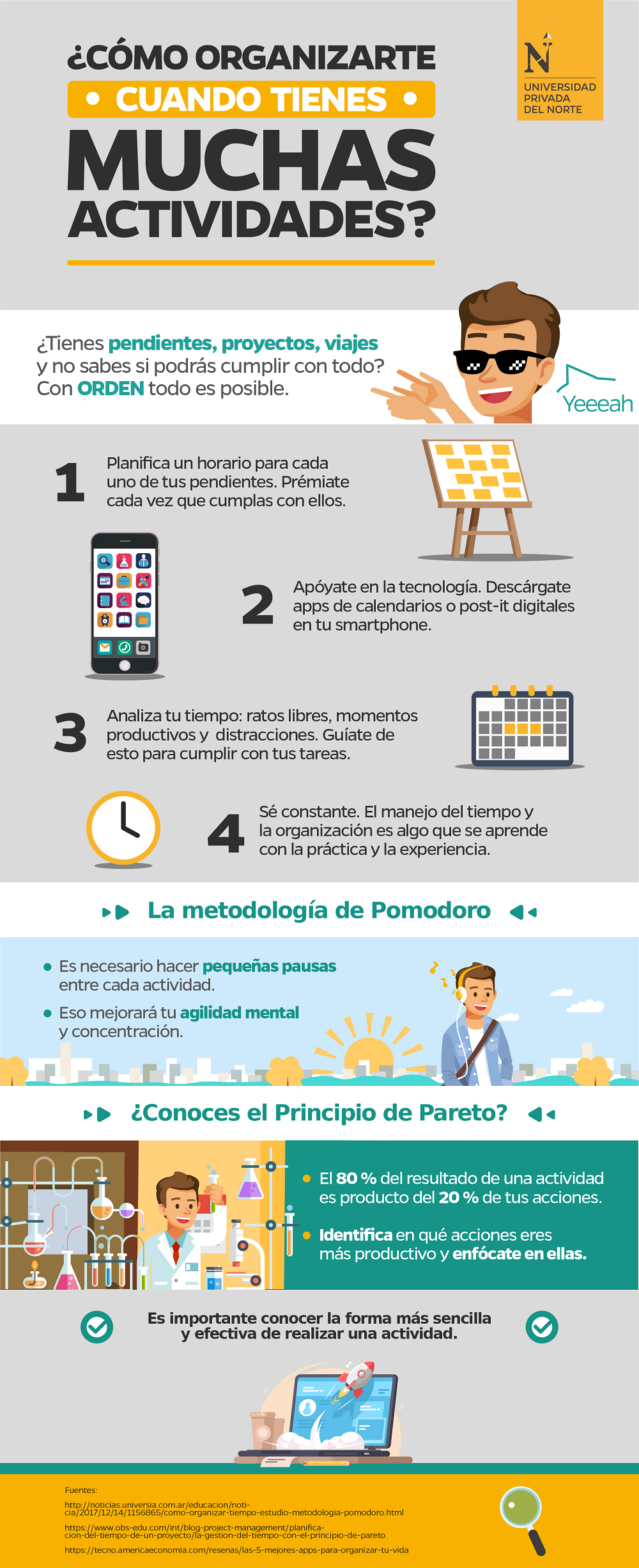 ¿Cómo organizarte cuando tienes muchas actividades?