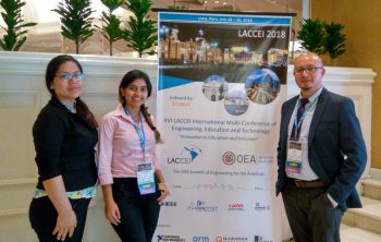 Estudiantes UPN presentan sistema para eliminar patógenos en LACCEI 2018