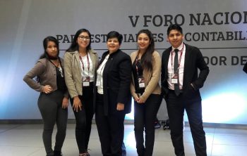 Dos representantes de UPN participaron en V Foro Nacional para Estudiantes de Contabilidad