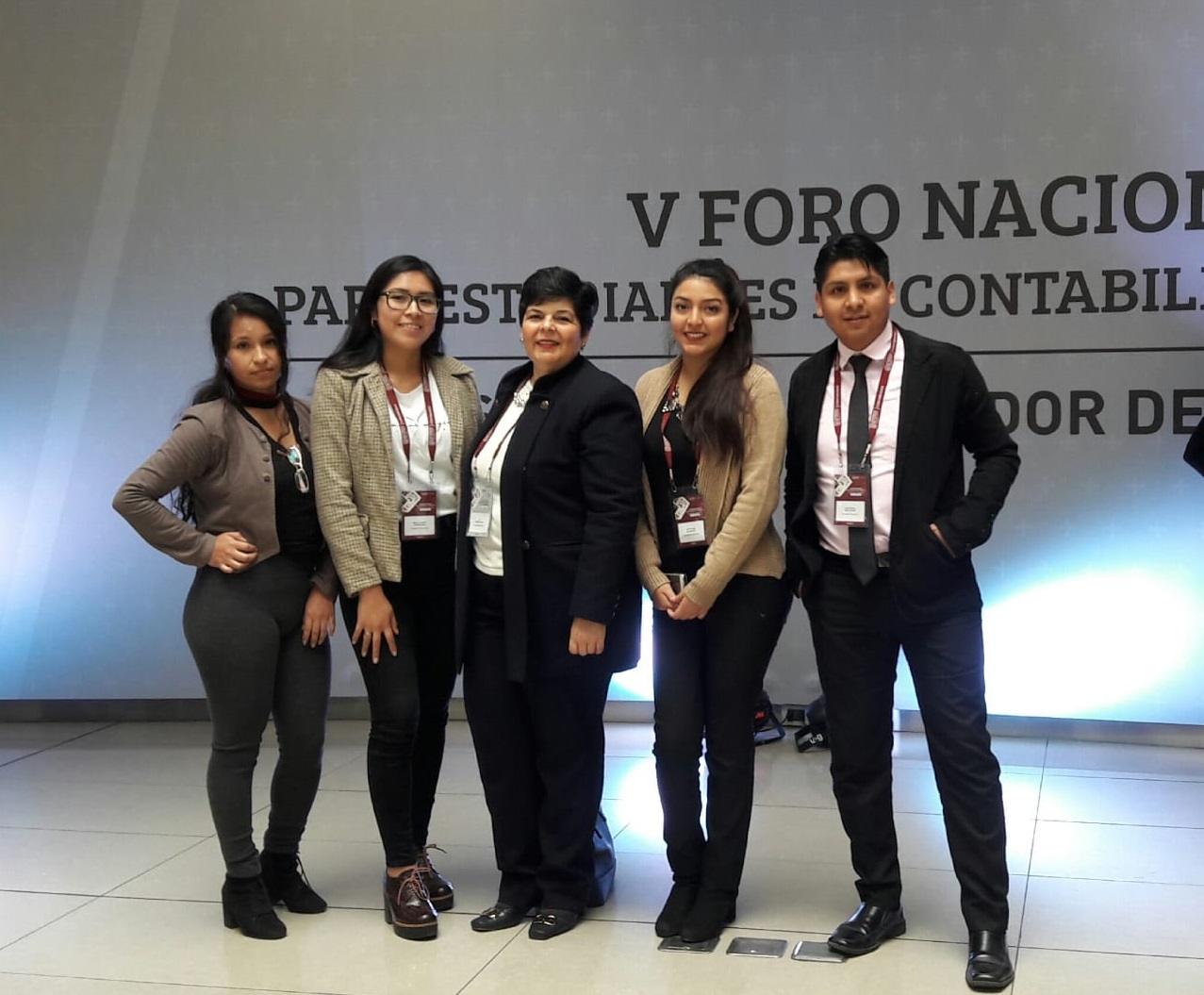 Dos representantes de UPN participaron en V Foro Nacional para Estudiantes de Contabilidad