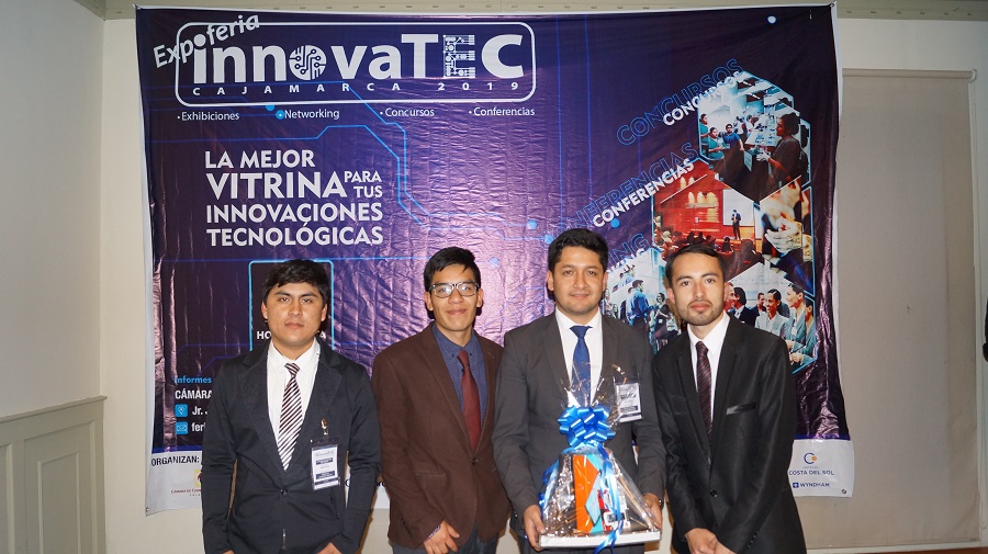 Estudiantes de Ingeniería de UPN obtienen primer lugar en Innovatec Cajamarca 2019