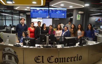 ¡Pasantía de portada! Nuestros estudiantes conocieron El Comercio, Andina y El Peruano