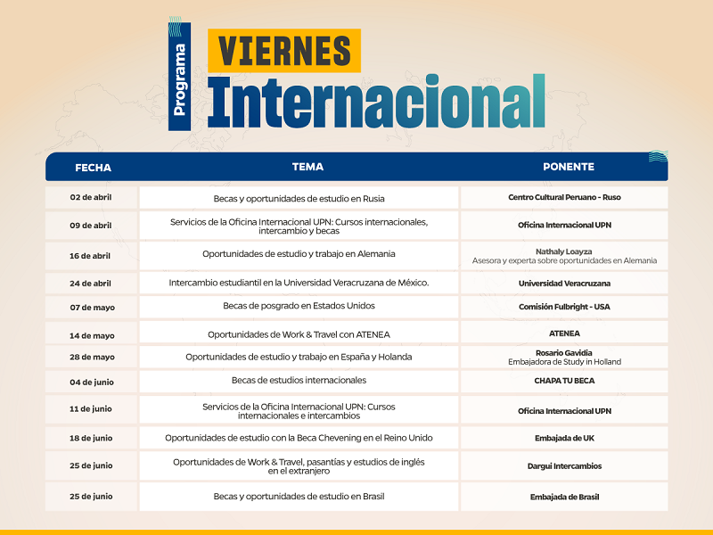 viernes internacionales